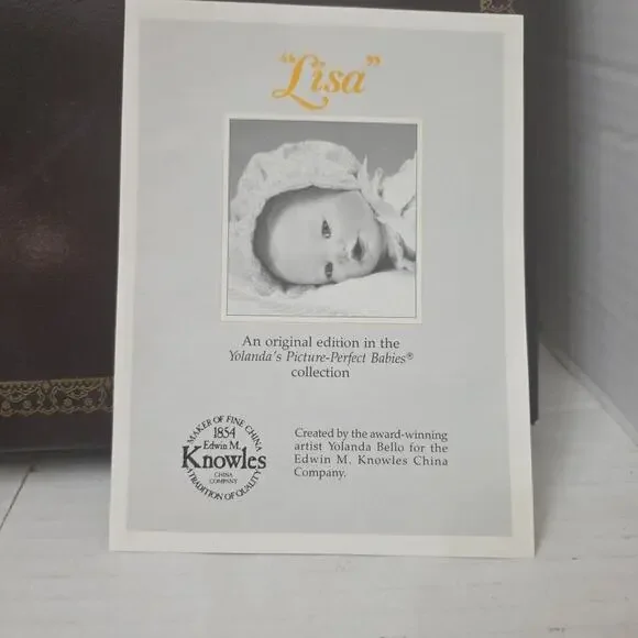 Lisa Sleepy Porcelain Baby Doll Ashton Drake Picture Perfect Babies COA BOX Mint - Picture 6 of 8